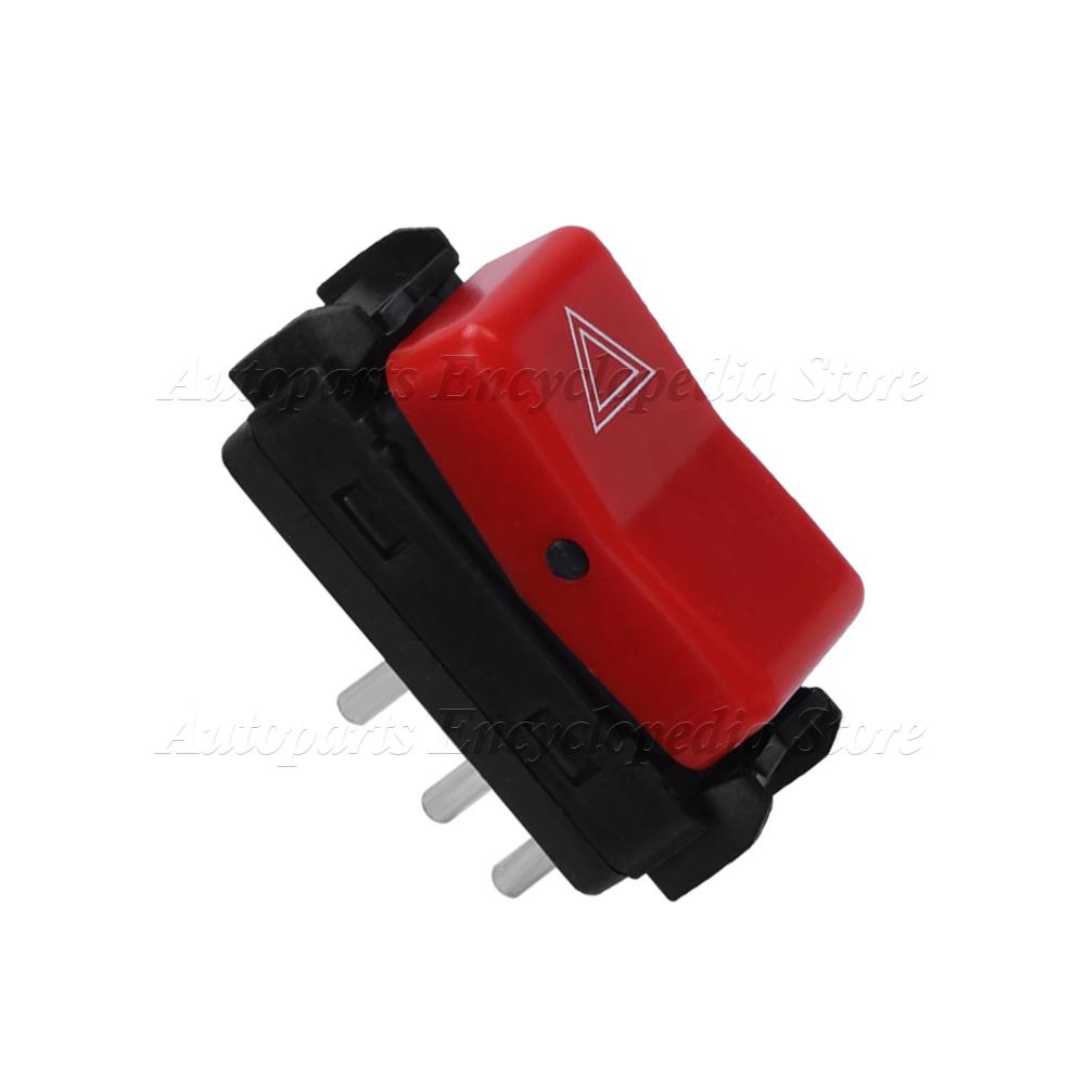 Car Warning Hazard Light Switch 1248200110 For Mercedes W124 W201 W202 Red Replacement Auto Accessories