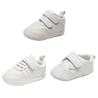 Baby Jungen Mädchen Anti-Rutsch Turnschuhe Kleinkind Weiche Sohlen Casual PU Schuhe