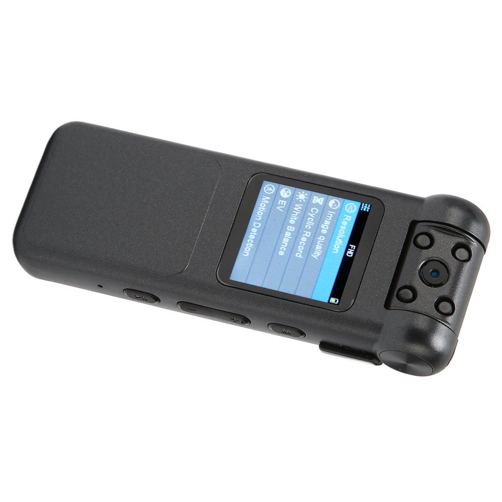 16G Portable Mini Camera Back Clip Magnetic Camera HD 1080P Sports Cameras with 180 Degree Rotating Lens