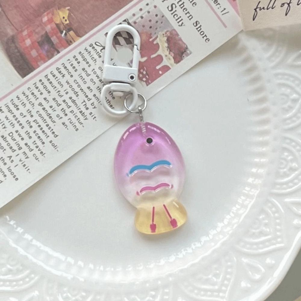 Resin Colorful Little Fish Keychain Korean Style Cute Bag Pendant Backpack Decor