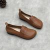 New Retro Single-shoe Flat, Round Toe, Flip-top Casual Women's Shoes