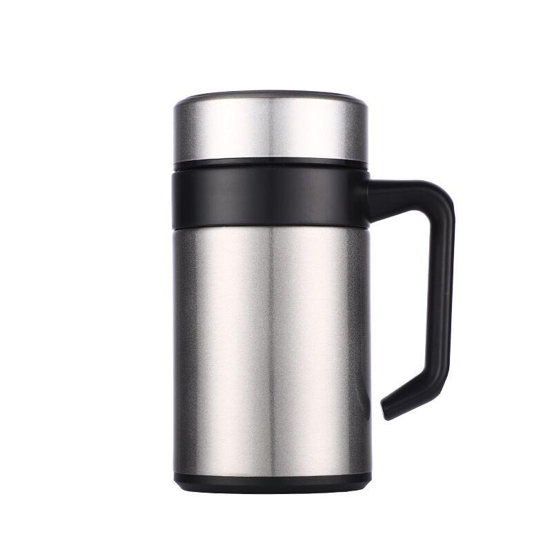 304 Stainless Steel Double-Layer Thermal Tea Cup with Infuser, Free Logo Engraving