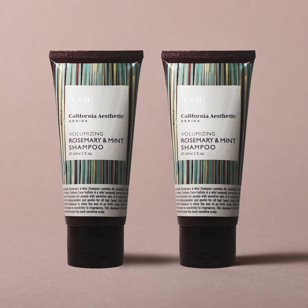 Rosemary & Mint Shampoo 60ml x 2 one color free