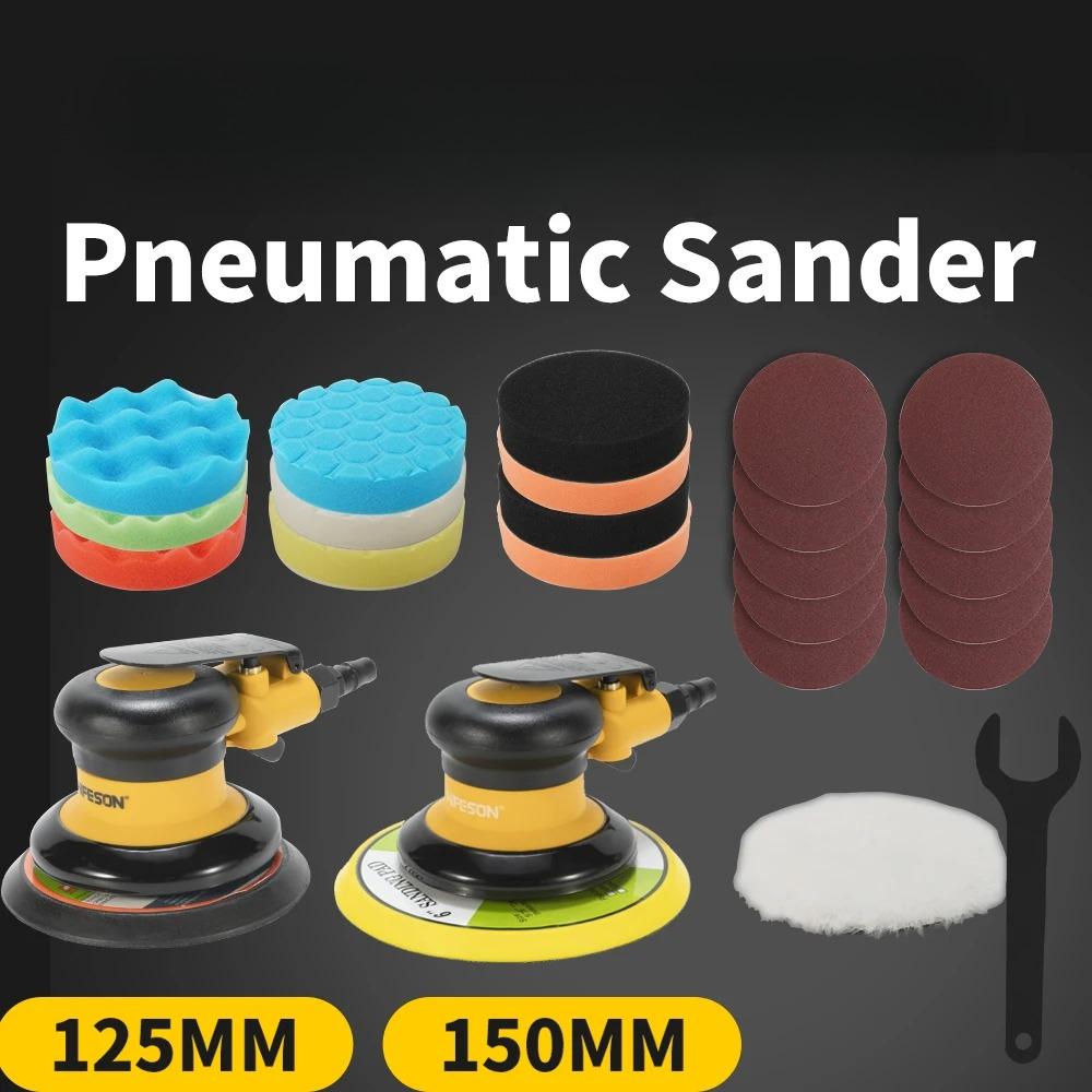 125mm/150mm Pneumatic Orbital Sander Air Grinder Vacuum Eccentric Polishing/Grinding Machine Pneumatic Tools