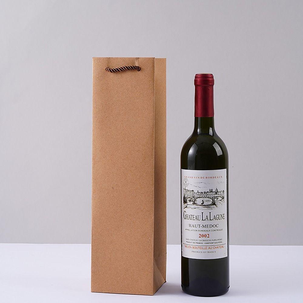Gift Packaging Red Wine Gift Bag Champagne Drinks Carrier Packaging Handbag  Giveaways