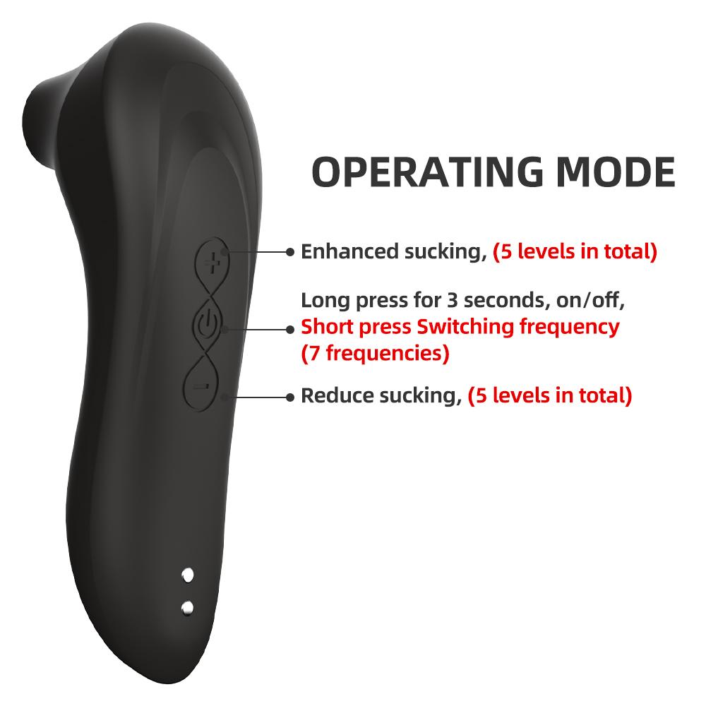 Clitoral Sucking Vibrator Waterproof Soft Powerful Vacuum Nipple Clit Multi-Speed Modes Private Relaxation Travel Portable Adult Intimate Sex Toy