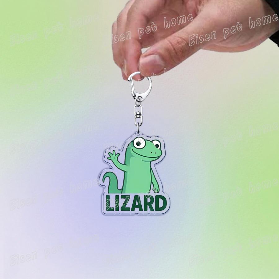 Funny Lizard Lizard Lizard Cute Keychain Llavero Accessories Bag Elio Meme Keychains Keyrings Jewelry Fans Gift