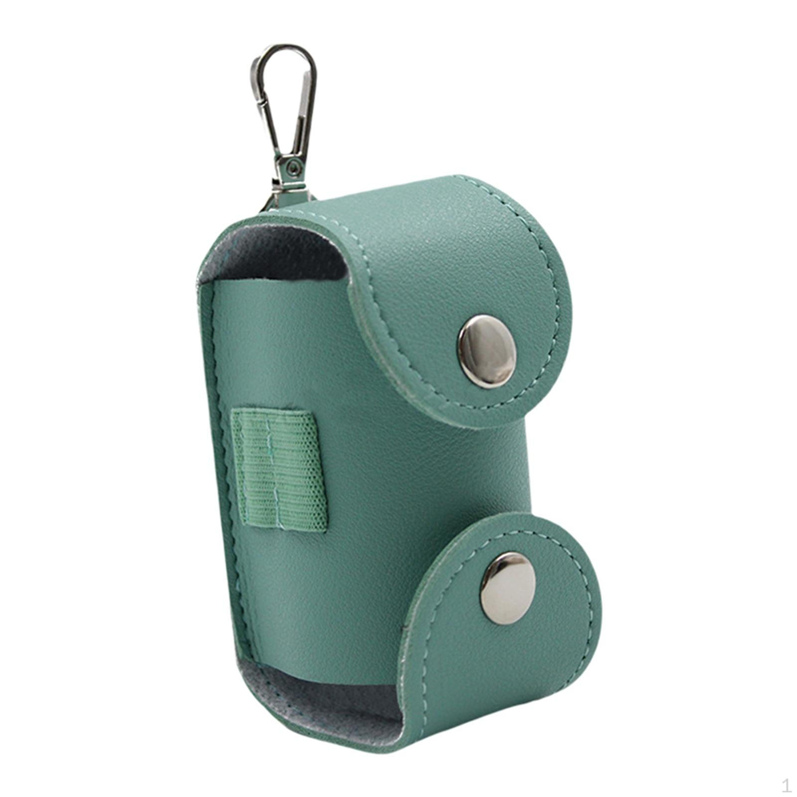 

Leather Tee Holder, Belt Waist Bag Hook Clip Storage Container Case Ball Pouch for Golfers Kids Blue