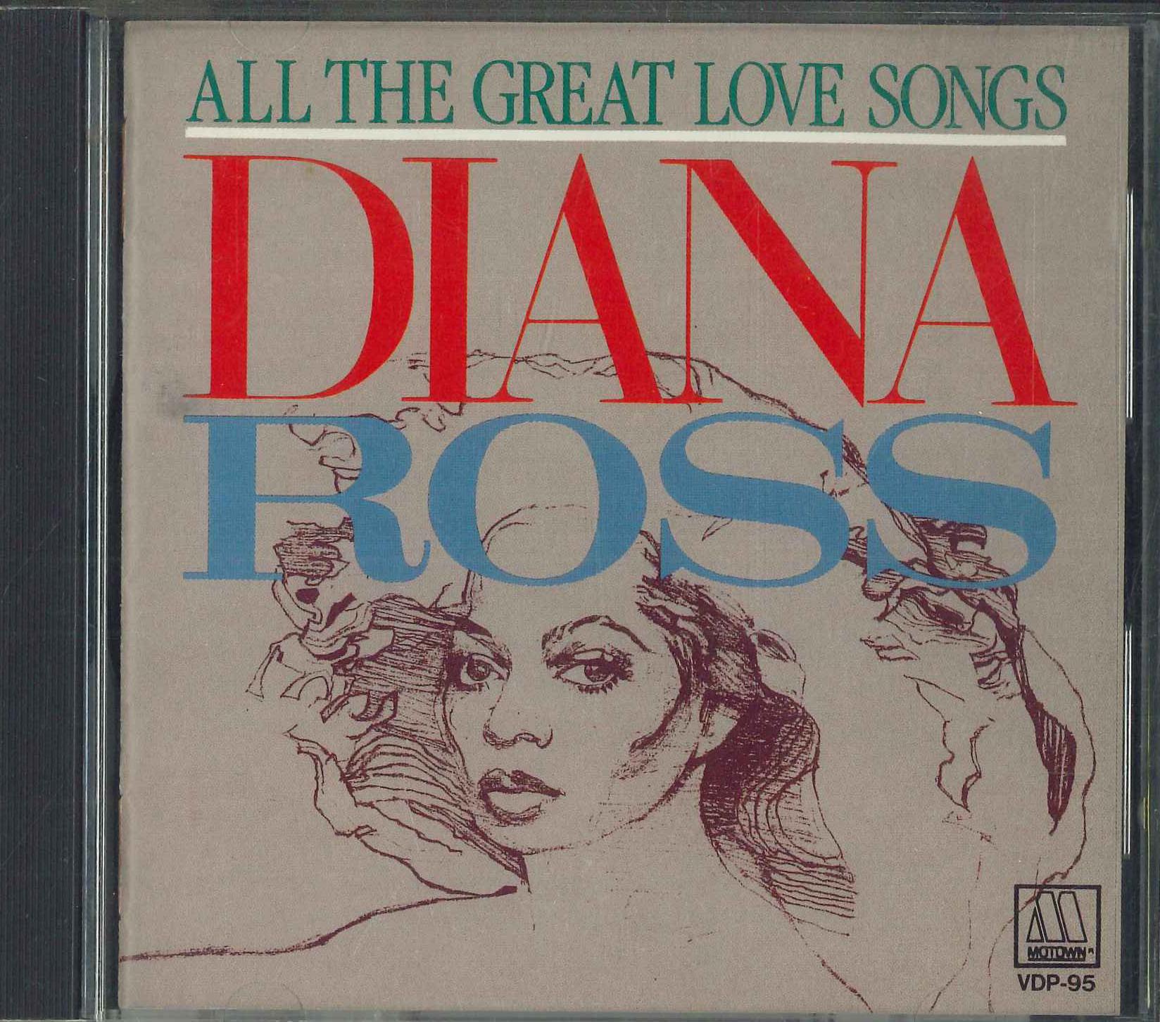 

CD DIANA ROSS - All Thr Great Love Songs VDP95 MOTOWN Japan Soul/Funk Used