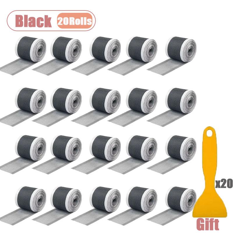 1-20Rolls Self Adhesive Screen Repair Tape Mosquito Net Patch for Window Hole Tear Leak Fixing Sticker DIY Mesh Repair Tool