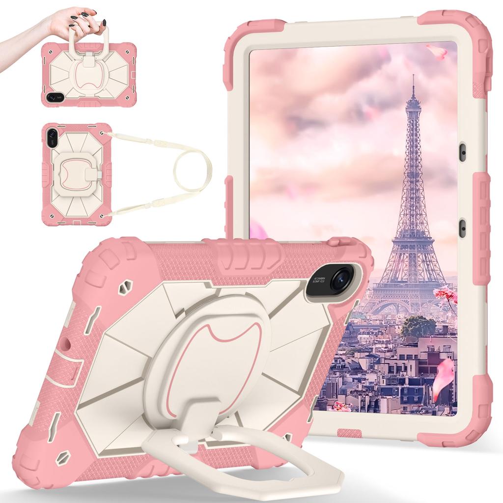 Hybrid Stand Case for Xiaomi Redmi Pad 2 2025 11.0 Inch 25040RP0AG 25040RP0AI 360 Rotating Handle Grip Cover with Shoulder Strap