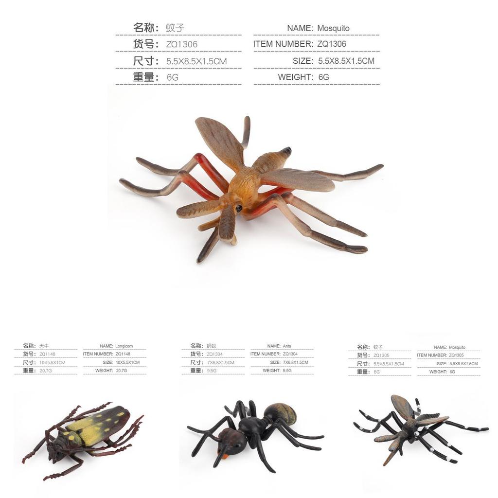Insect Collectors Set With Pvc Wasps Ants Crickets Realistic Animal Models For Science Projects And Gifts