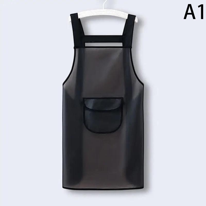 

Водонепроницаемый кухонный фартук бытовой ПВХ маслостойкий рабочий фартук прозрачный черный грязеотталкивающий чистящие фартуки