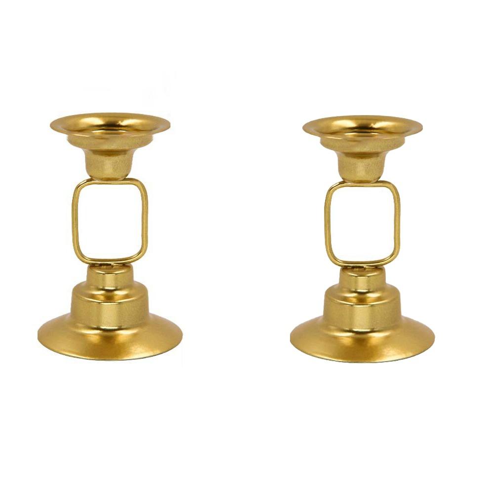 2Pcs/set Unique French-style Candle Holder Durable Desktop Candlestick  Living Room