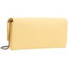 Calvin Klein Fashionable Minimalist Commuter Square Metal Buckle Flap Chain Phone Crossbody Bag Women Shoulder Bag Light-Yellow 4F1006G-ZBD