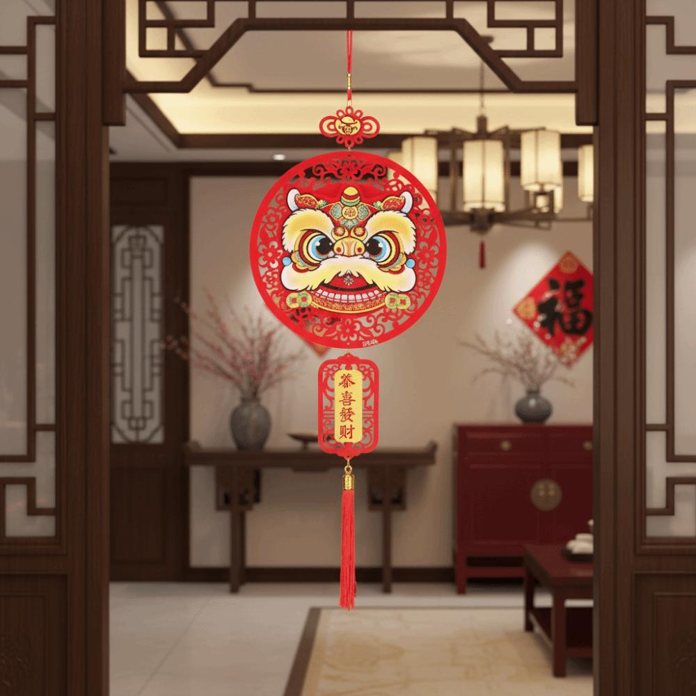 Exquisite Chinese New Year Decoration Blessing Words New Year Pendant Door Sign Party
