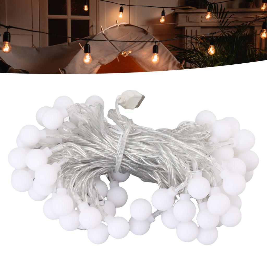 String Lights Warm Ambient Lights LED Fairy String Lights Decoration for Outdoor Camping Tent Canopy Ball 1.8cm Diameter