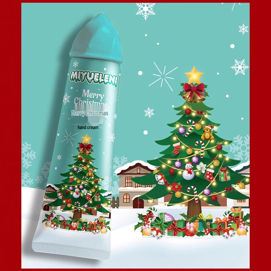 Mi Yue Le Ni Christmas Ice Cream Hand Cream 30g - Hydrating, Non-Greasy, Moisturizing, Refreshing Cone