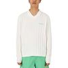 Adidas X Pharrell Williams Knit Long-Sleeve Jersey Cloud White Unisex Tops HZ8138