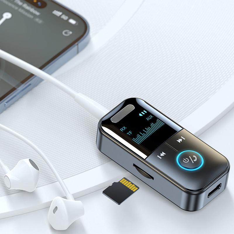 5.4 Bluetooth Adapter Bluetooth Audio Receiver/Transmitter With Led Display Aux 3.5Mm Jack For Car Tv Speaker Headphones