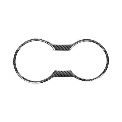 Echte Kohlefaser Getränkehalter Abdeckung Aufkleber Formleiste Zierleiste Für Ford Mustang 2015-UP