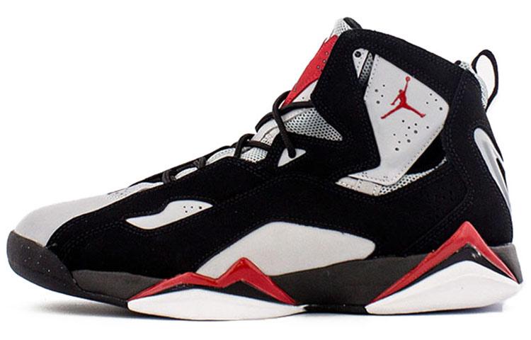 Jordan True Flight Black Varsity Red Wolf Grey 342964-060 42.5