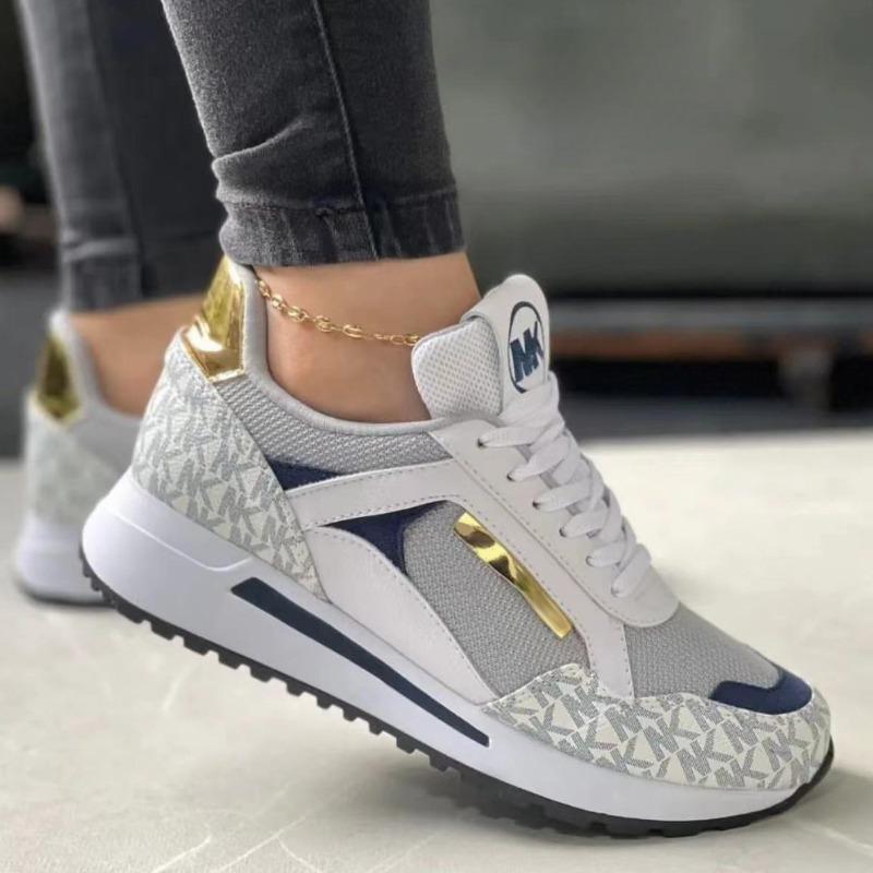 New Style Women Wedges Sneakers Lace - Up Breathable Sports Shoes Casual Platform Female Footwear Ladies Vulcanized Shoes