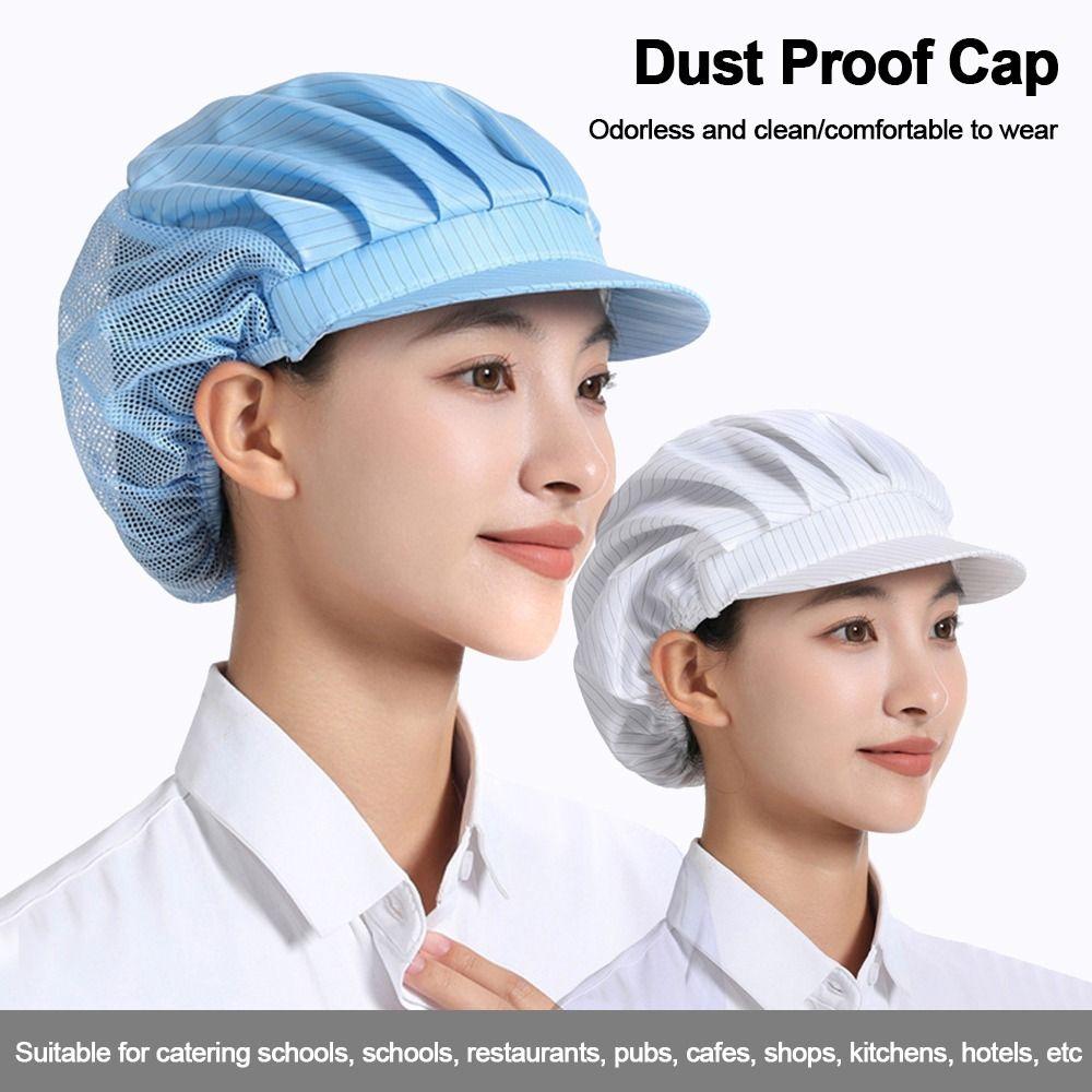 Solid Color Work Cap Lightweight Mesh Cap New Chef Cap  Food Service Cook