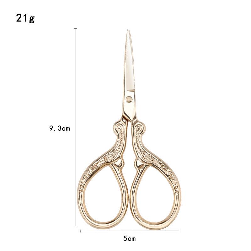 Russian-Style Stainless Steel Cuticle Nippers & Eyebrow Trimmers - Pointed Tip Beauty Scissors
