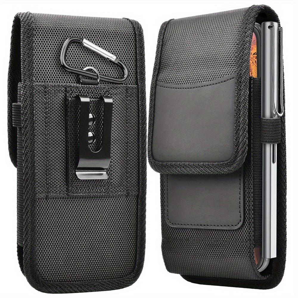 3.5-6.8inch Phone Nylon Pouch Cell Phone Belt Clip Carrying Holster Case Waist Bag for IPhone, Samsung Galaxy