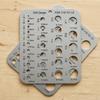 Stainless Steel 29 Hole Drill Gauge High Contrast Markings Durable Quick Precise Measuring 1/16 To 1/2 Inch Bits