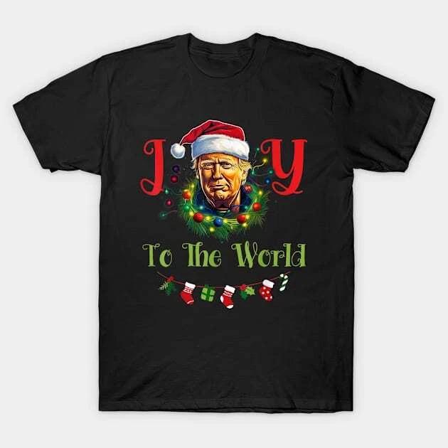 Funny Donald Trump Mug Shot Joy To The World Christmas 2024 Made in Australia T- 3XL