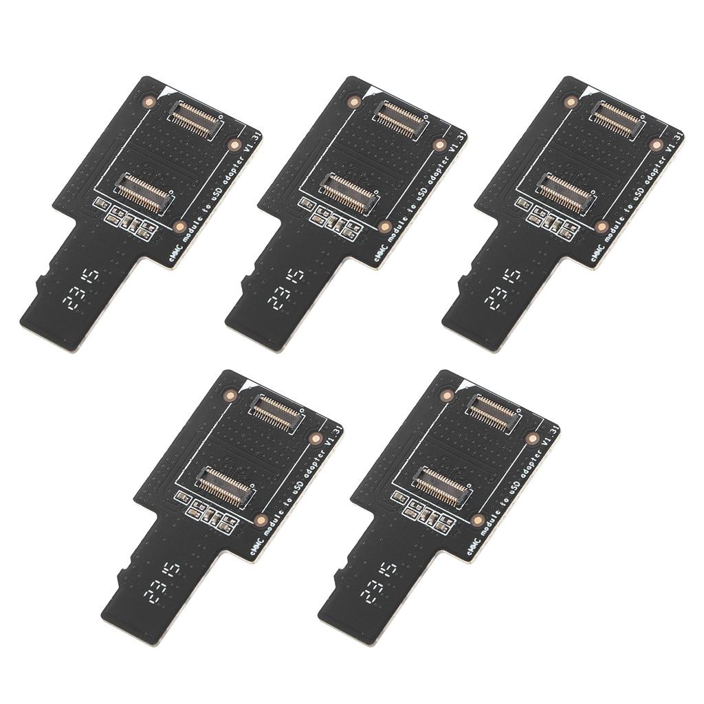 5 Pcs EMMC to USD Board Produce Intermittent Images Precise EMMC to Storage Card Adapter Board for