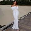 Women's New Sexy One-word Shoulder Dress Fashionable Slim-fit Lace Hollow Long-sleeved Autumn and Winter Hip Skirt Women