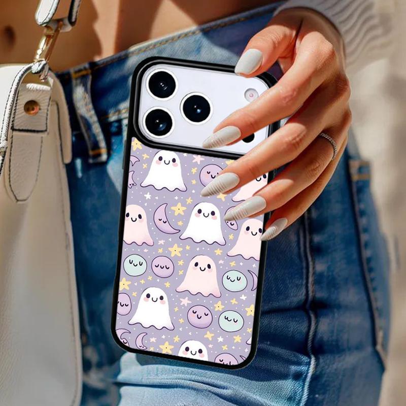 BOO Halloween Ghosts Phone Case For iPhone 17 Air 14 15 13 12 Max Cover For Apple 14 15 16 16e 11 Pro Max Plus Coque