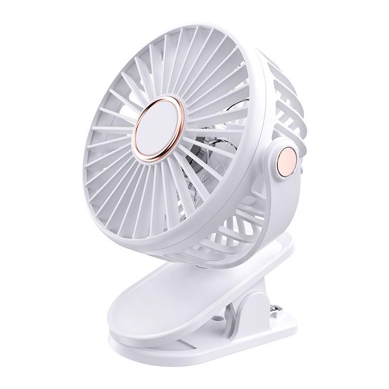 3-in-1 Rechargeable Clip Fan: Desktop, Wall Mount, or Portable with Strong Wind & Long Battery Life 800mAh (Actual)