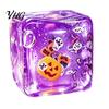 Clear Cube Fidget Toy Stress Relief for Halloween Christmas, Anxiety Reduction Ice Squeeze Holiday Toy, Slow Rising Sensory Gift Party Favors