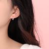 Girls Real 925 Sterling Silver fashion diamond Sparkling Earrings for Women Party Birthday Fine Jewelry