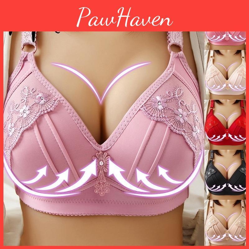Bra Big Cup For Up Big Breasted Women Thin Soft Bralette Unpadded Underwear Gather Seamless Plus Size Bras
