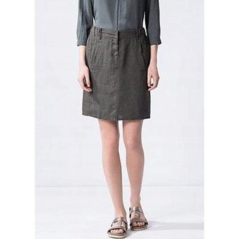 

Специальное предложение Льняная минималистичная весенне-летняя мода Юбка большого размера Grey Cafe 44