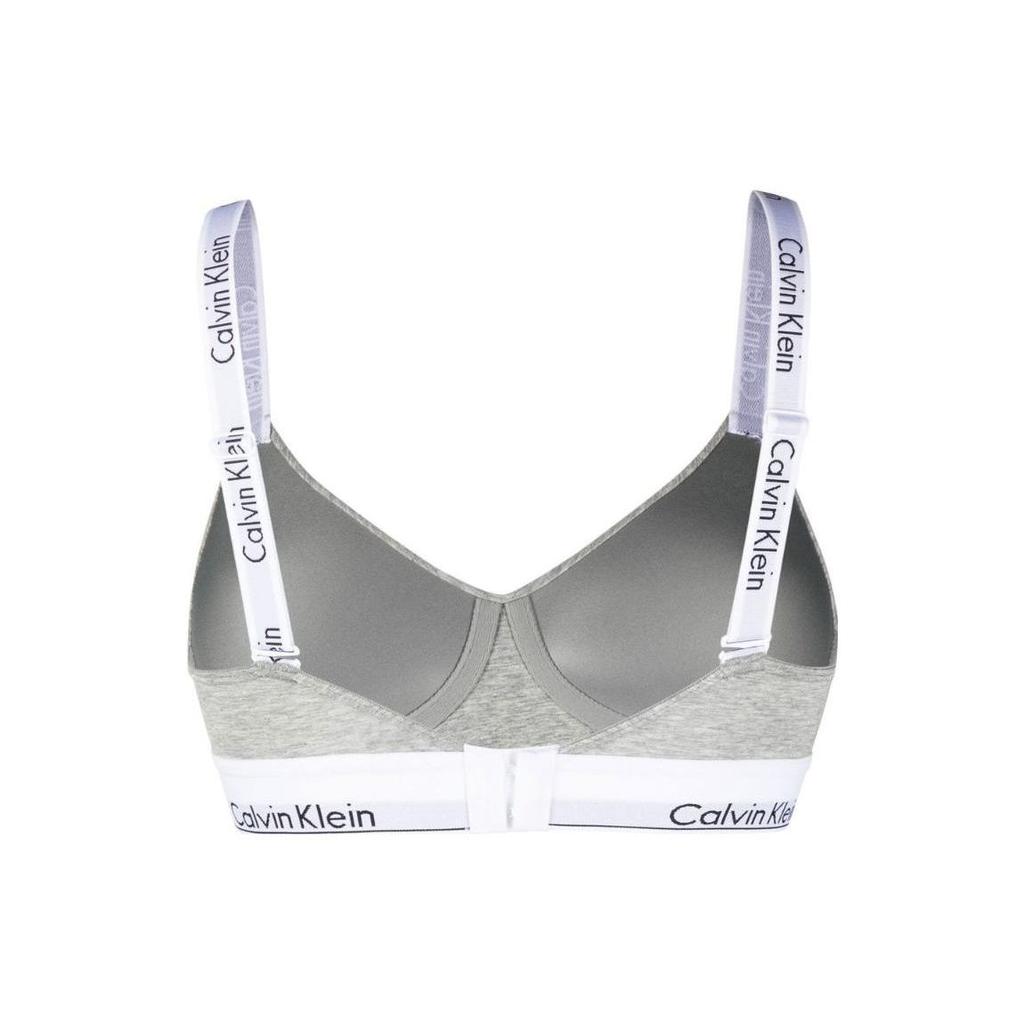 Calvin Klein Logo Full Coverage T-Shirt Bra Women underwear Gray 000QF7059E-P7A