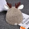 Trendy Woolen Hat Children Antlers Knitted Hat Christmas Hat Winter Halloween