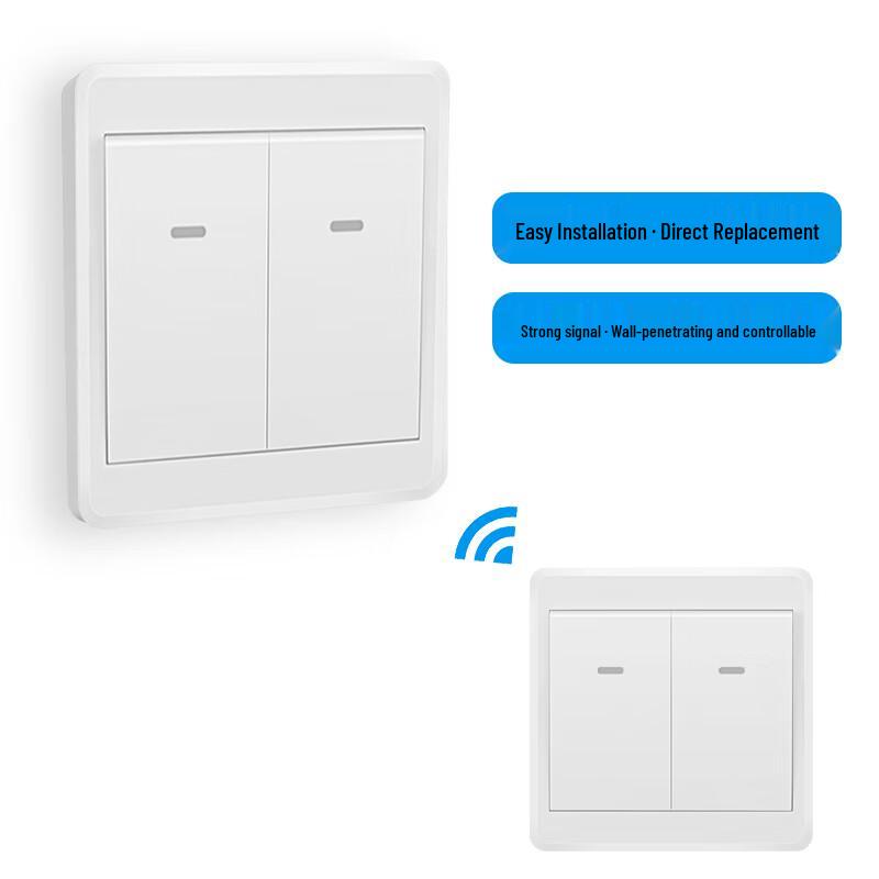 Wireless No-Wiring Remote Control Light Switch Panel