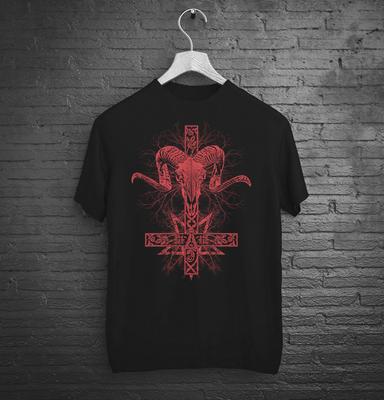 Satanic Baphomet Occult Tshirt for Witches and Metalheads / Gothic Occult Satanic Clothing / Skull Emo Shirt Eboy Egirl Clothing