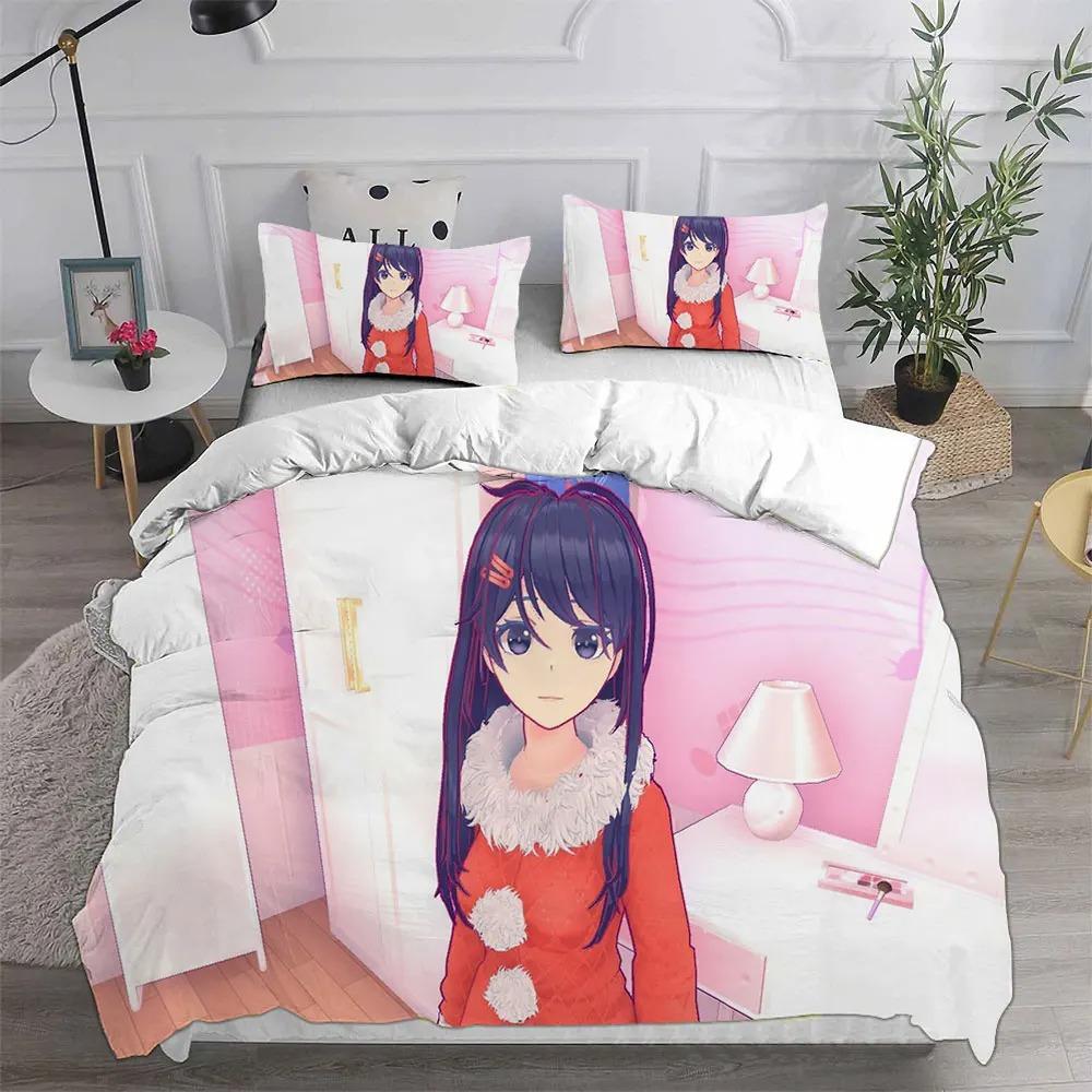 

Comforter Game Miside Bedding Sets 3D Printing Miside S Teenagers Children S Gifts Various Sizes Comforter (quilt)-EU Single(135*200cm)3pcs