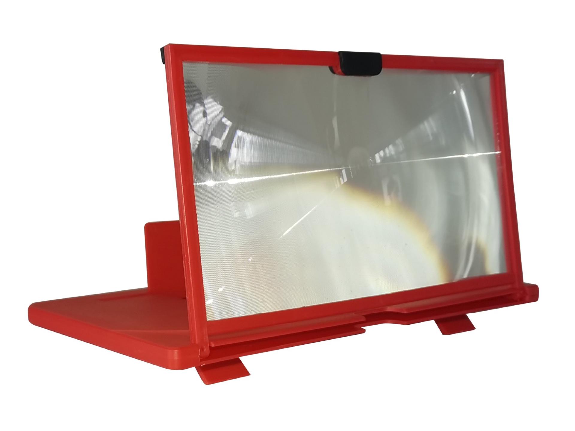 

12 HD Увеличитель экрана мобильного телефона - 5D Видеоусилитель красный