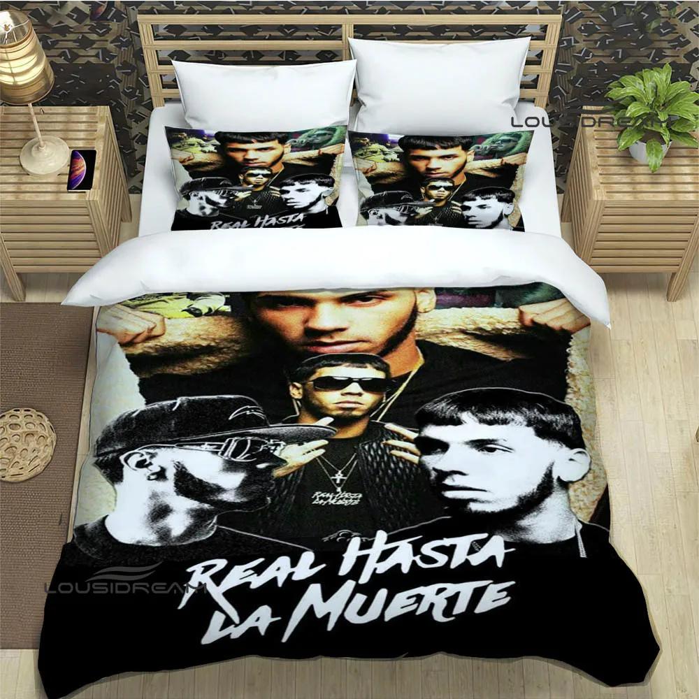 Rapper Anuel AA Printed Bedding Sets Exquisite Bed Supplies Set Duvet Cover Bed Comforter Set Bedding Set Luxury Birthday Gift