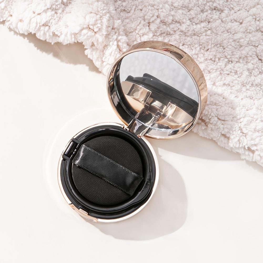 Portable Mini Air Cushion Case Cute Empty Puff Box Portable Mirror for Bb Cream Cosmetic Makeup DIY Case Container with Sponge
