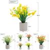 Artificial Plant Decor With Plastic Craft For Home Office And Indoor Spaces