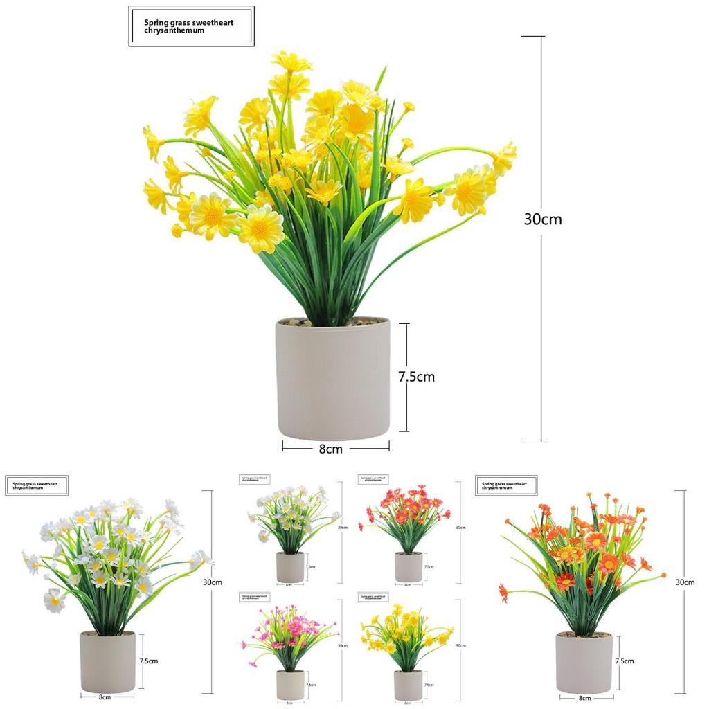 Artificial Plant Decor With Plastic Craft For Home Office And Indoor Spaces